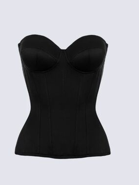 Strapless Corset Top in Black - Perfect Corset NYC. NWT